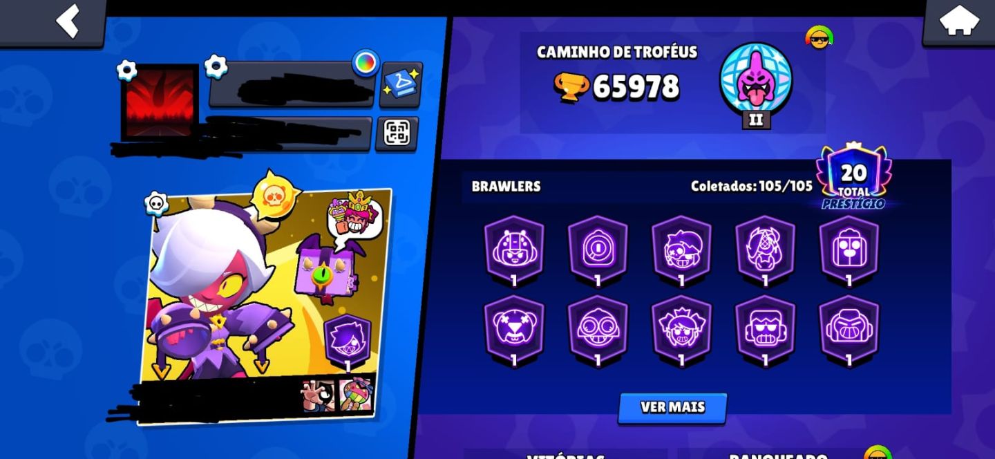 70%OFF!!! CONTA VETERANA BRAWL STARS!! SKINS RARAS E PROGRESSO AVANÇADO!!!