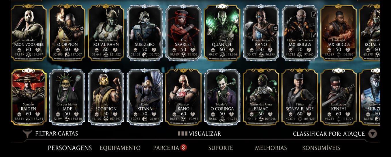 (PREÇO NEGOCIÁVEL) CONTA DE MORTAL KOMBAT 73K DE ALMAS