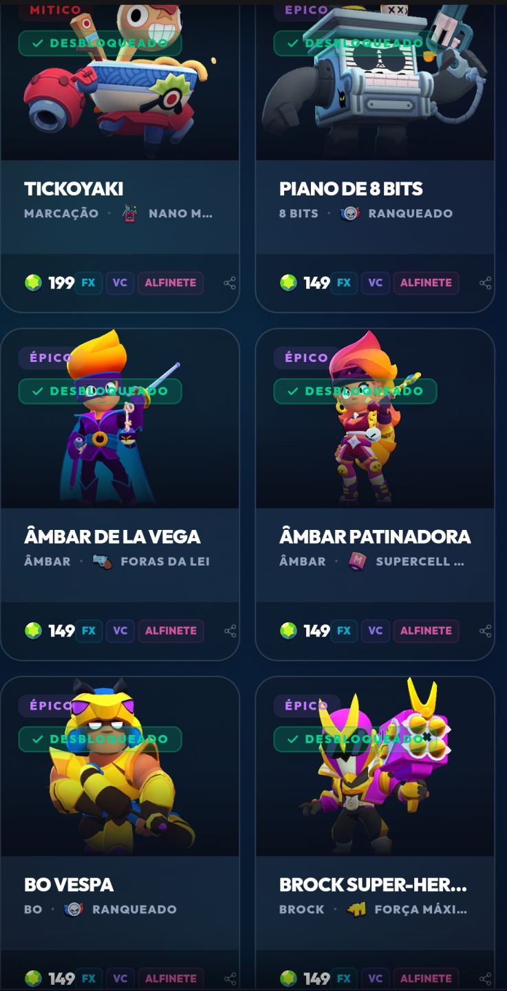 Conta Brawl Stars Diamante I