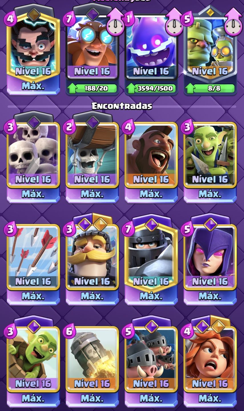 Conta clash royale 14000 troféus, level 16 com 8 anos