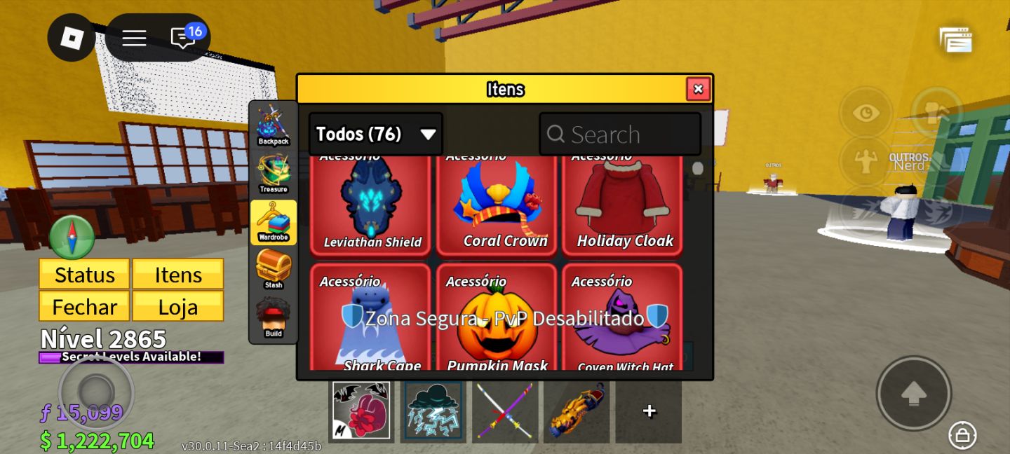 Conta de blox fruits Full ítens