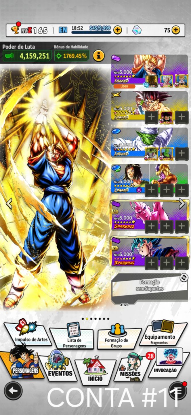 CONTAS DE DRAGON BALL LEGENDS!!!
