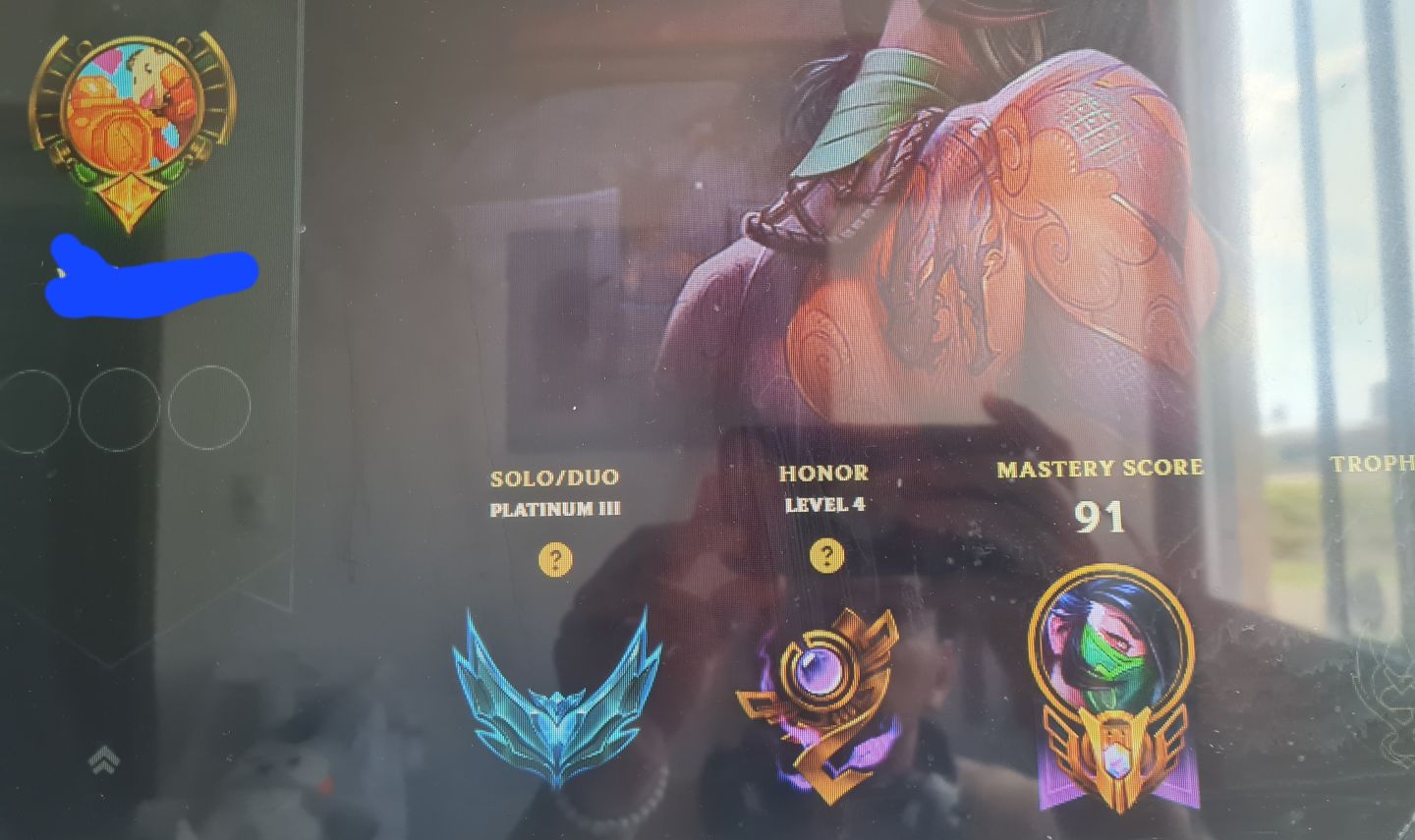 Conta lol- Platina 3 - Honra 4- com email pra troca de senha
