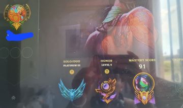Conta lol- Platina 3 - Honra 4- com email pra troca de senha