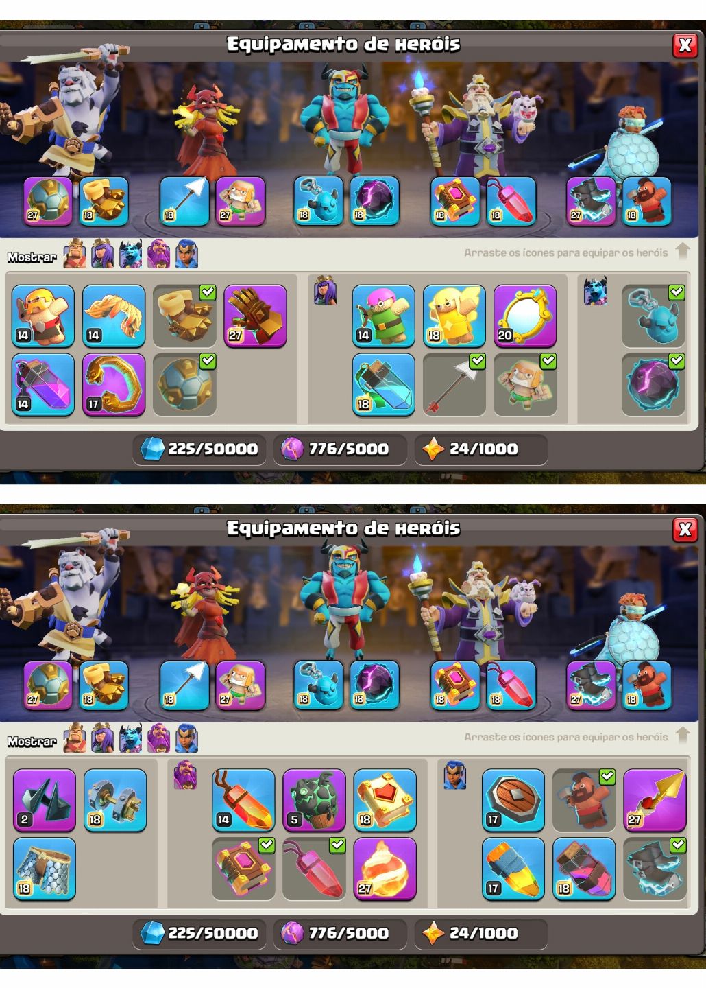 CV 17 99% , bilhete Ativo, 42 skins, 2 Paisagens e equipamentos upados..