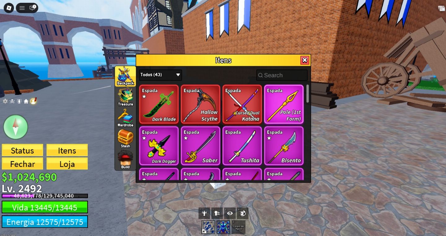 Conta top de Blox fruit com várias gamepass !!