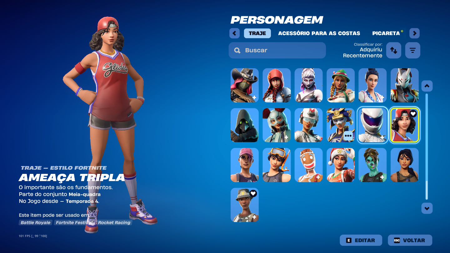 Conta Fortnite + Conta Epic com alguns jogos.