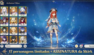 GENSHIN IMPACT (AR60) 17 PERSONAGENS LIMITADOS + ESPADA DA SKIRK