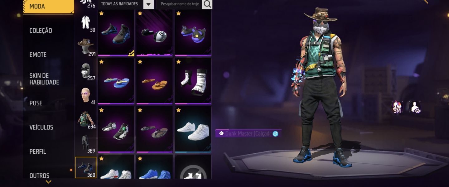 CONTA FREE FIRE VETERANA: PASSES 4 AO 9+ FULL RAGNAROK + PRIME 7
