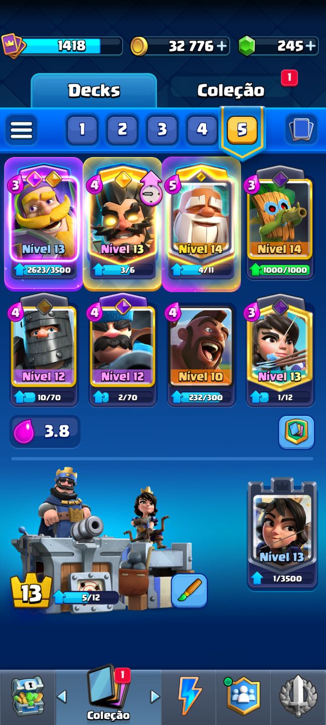 Conta brawl stars + Clash Royale