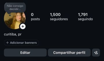 Instagram - Perfil Feminino (conta/2015)