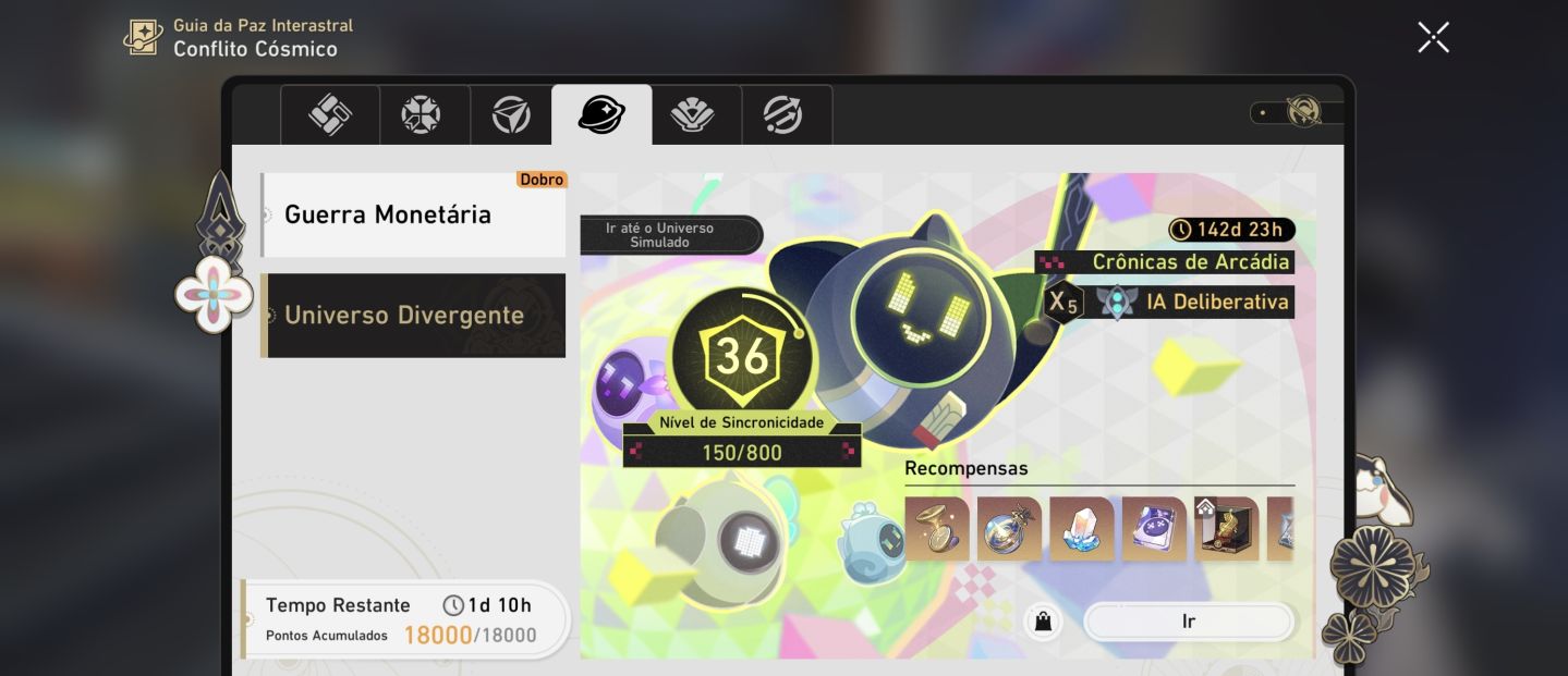 HONKAI: STAR RAIL - CONTA LOBA999 E6S1 + EVAE0S1 + TIME PREMIUM + 75 TIROS LIMIT