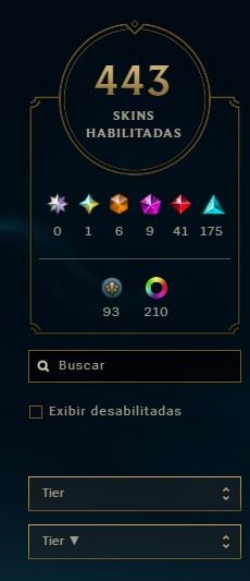 CONTA LOL BR 443 SKINS | EXALTADA | 6/7 ULTIMATE | LVL 798