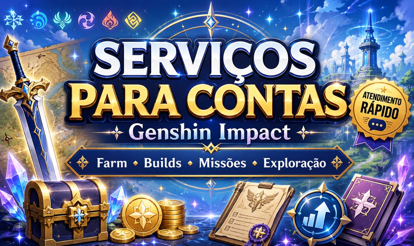 Serviços para genshin Impact (Farm, Oculli, Materiais e entre outros)