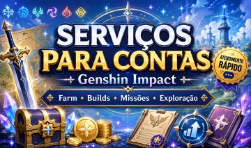 Serviços para genshin Impact (Farm, Oculli, Materiais e entre outros)