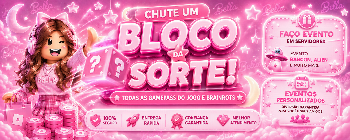 KICK A LUCKY BLOCK /CHUTE UM BLOCO DA SORTE/GAMEPASS/BRAINROTS E EVENTOS NO SERV