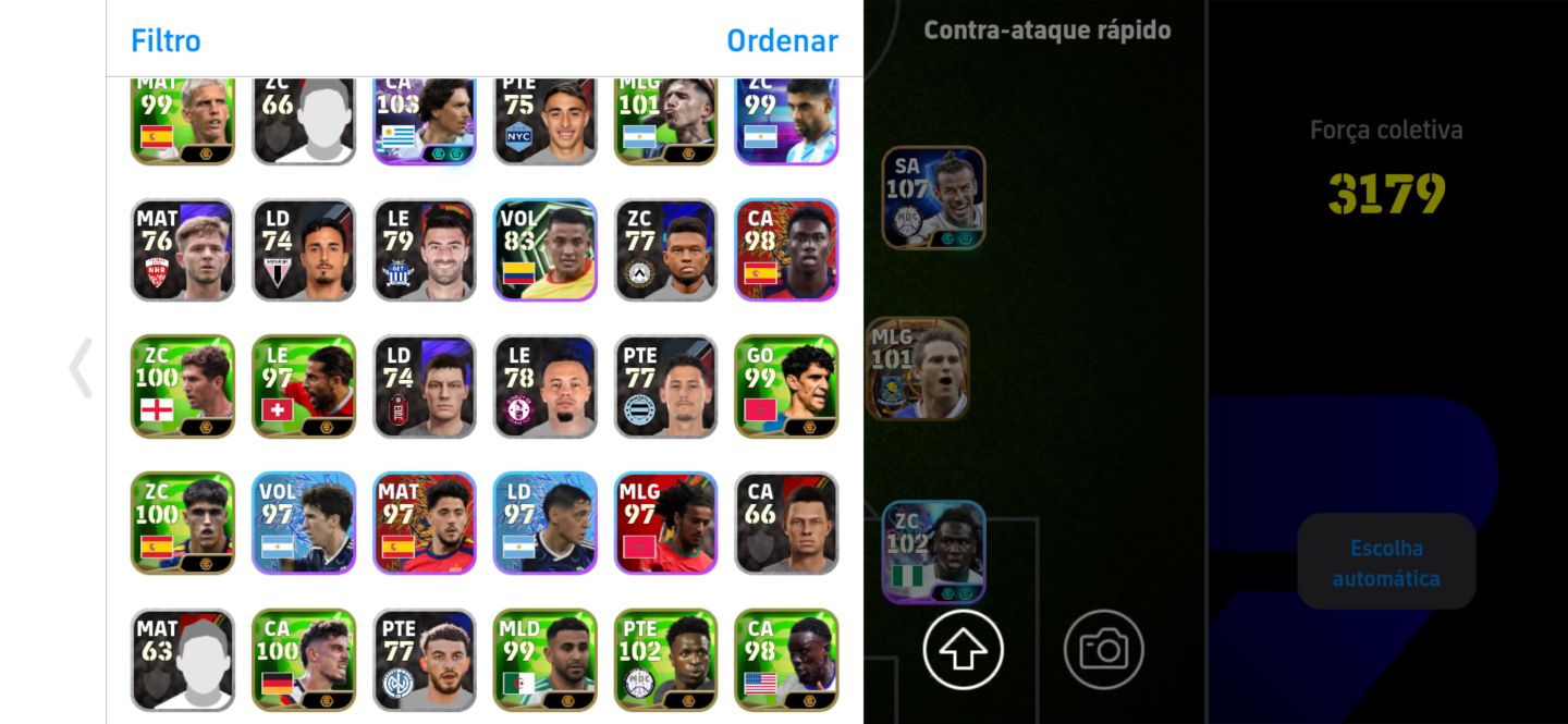Conta de efootbal no preço cuida