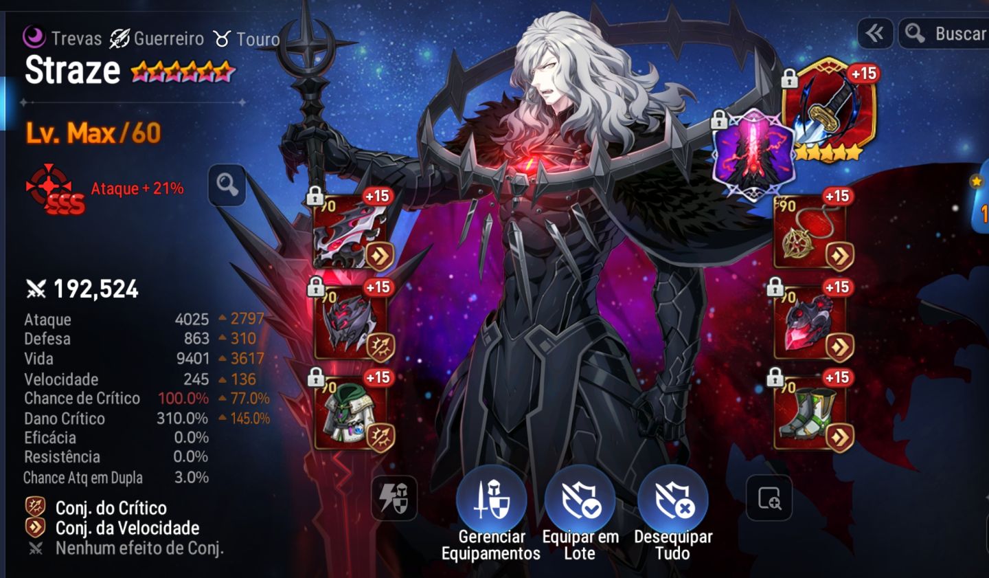 Conta Epic Seven server Global mid game