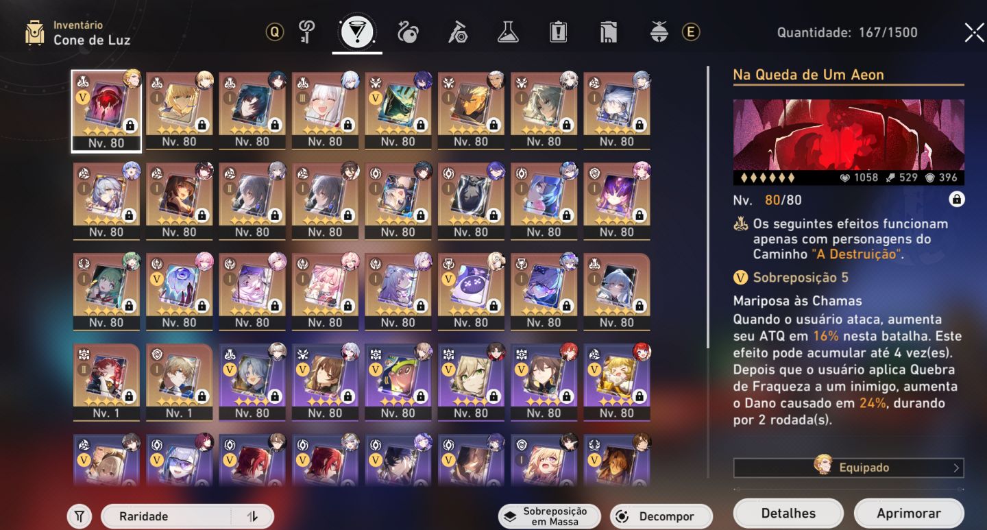 Honkai: Star Rail Conta Endgame Completa | 43 T5 | 35 Limitados | Cyrene e2