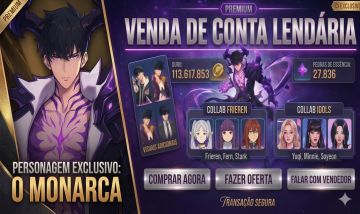 Conta End Game c/ Collabs e skins