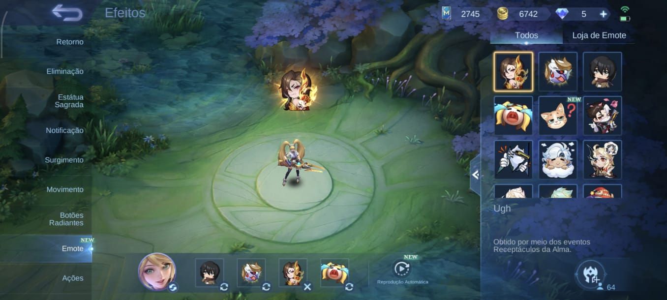 Conta de ML com 72 skins totais.