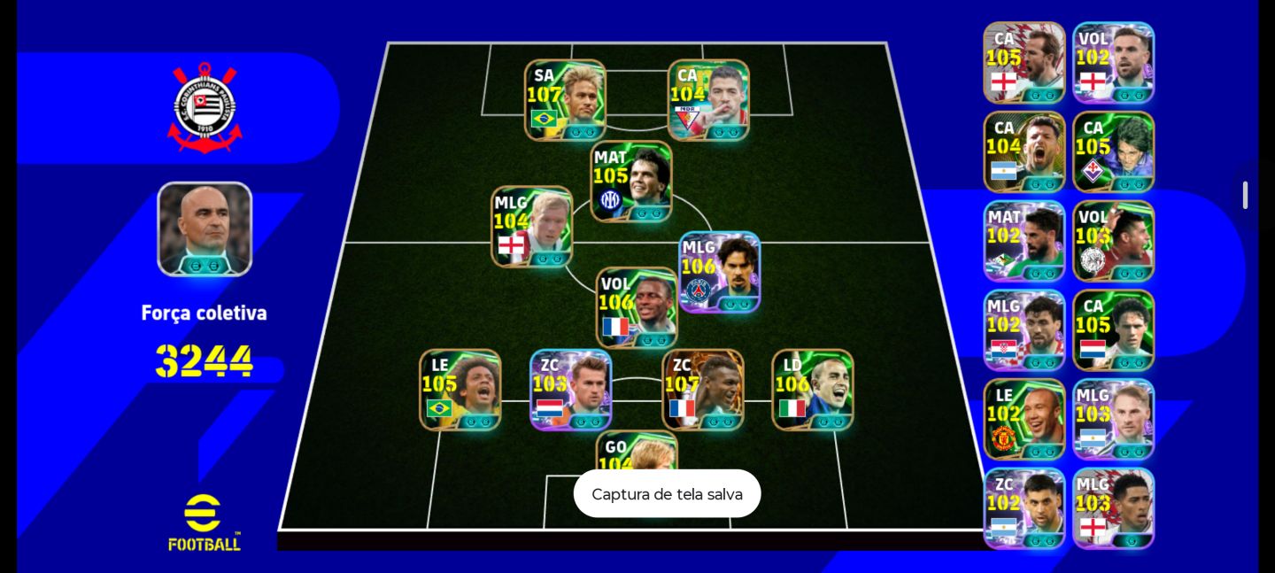 VENDE-SE CONTA EFOTEBOL 3243 DE FORÇA COLETIVA SOMENTE KONAMI ID