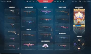 Conta de Valorant Plat 2 com skins edição limitada + novas