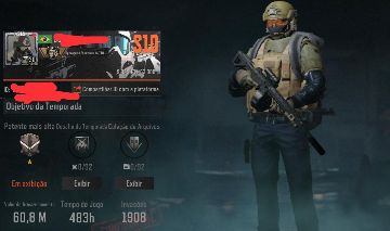 Conta de arena blackout, 30+ lvl, 60mi em armazém!!