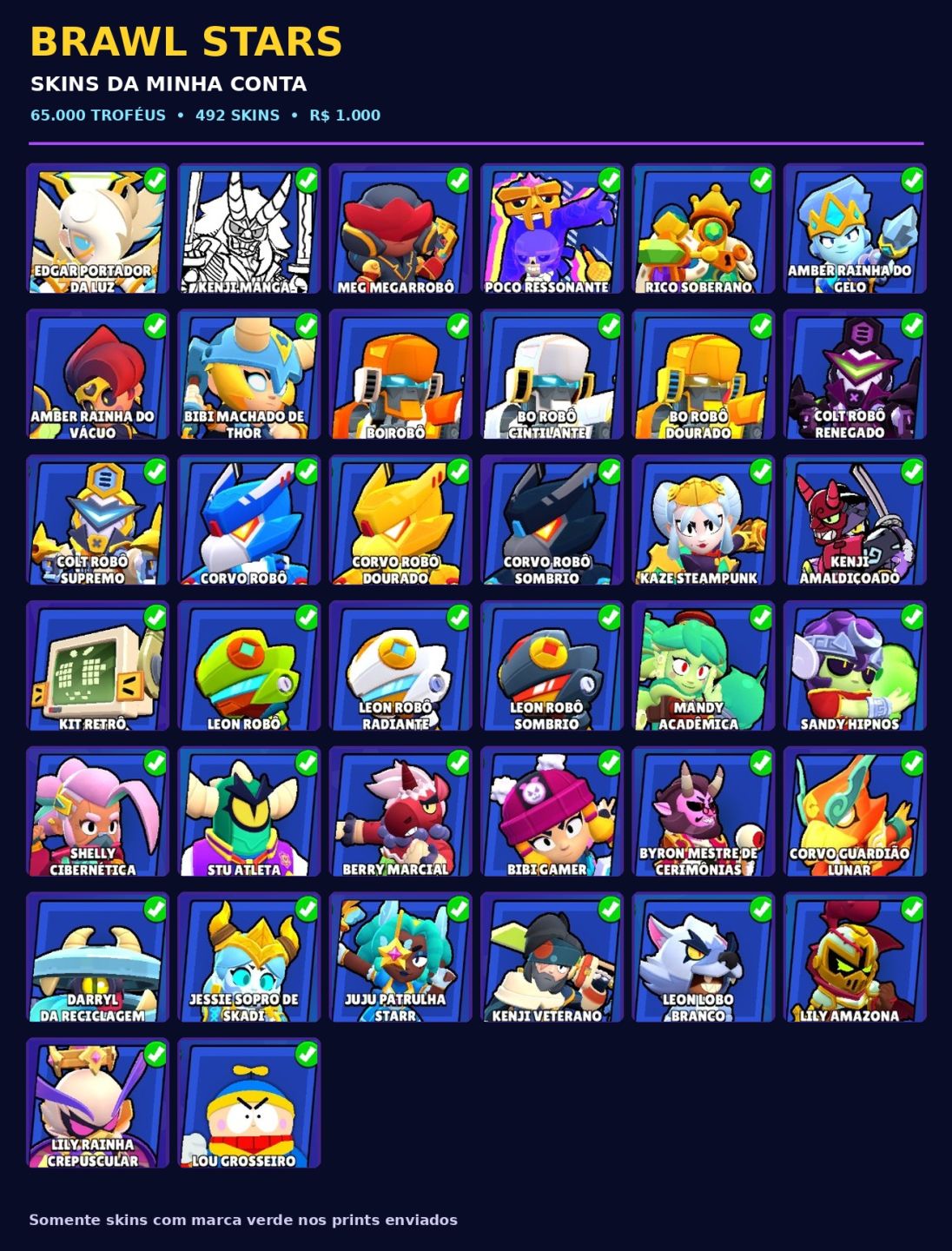 Conta brawl star top demais