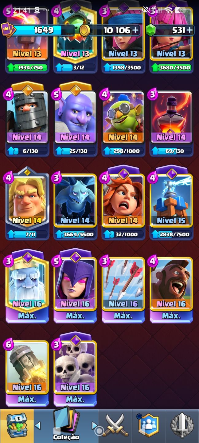 Conta Clash Royale Muito Forte