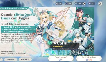 CONTA GENSHIN VÁRIOS T5 COM ASSINATURA, SELETOR ABERTO