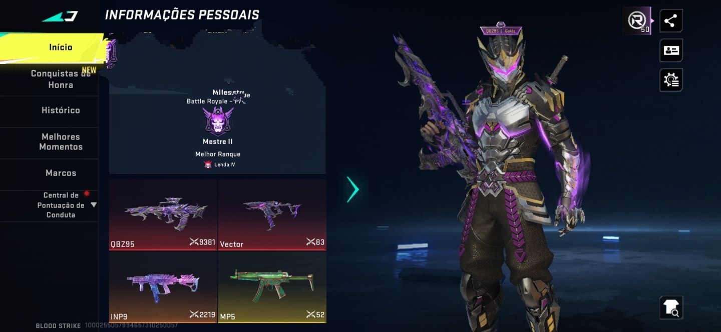 CONTA BLOOD STRIKE | QBZ SUSURRO + VECTOR DRACO | CONFIRA!