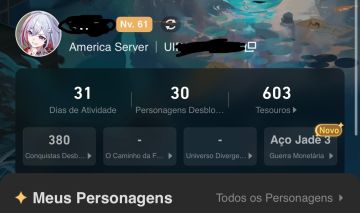 Conta Honkai: Star Rail NV 61 | +30 PERSONAGENS DESBLOQUEADOS