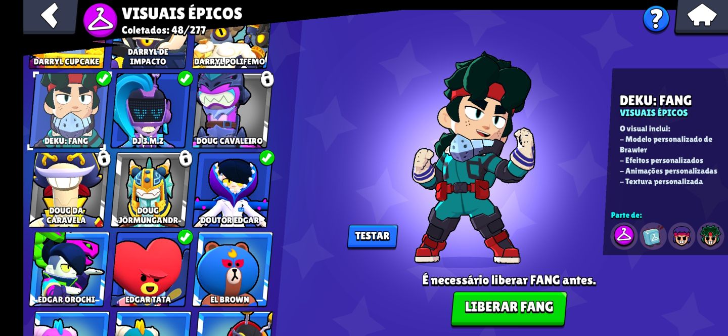 CONTA BRAWL STARS | 73 BRAWLERS + 11 HIPERCARGAS