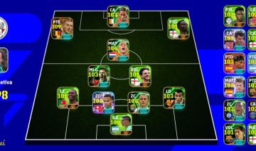 CONTA EFOOTBALL 3198 de força,HARZAD 108 BIGTIME,SNEIJDER 106