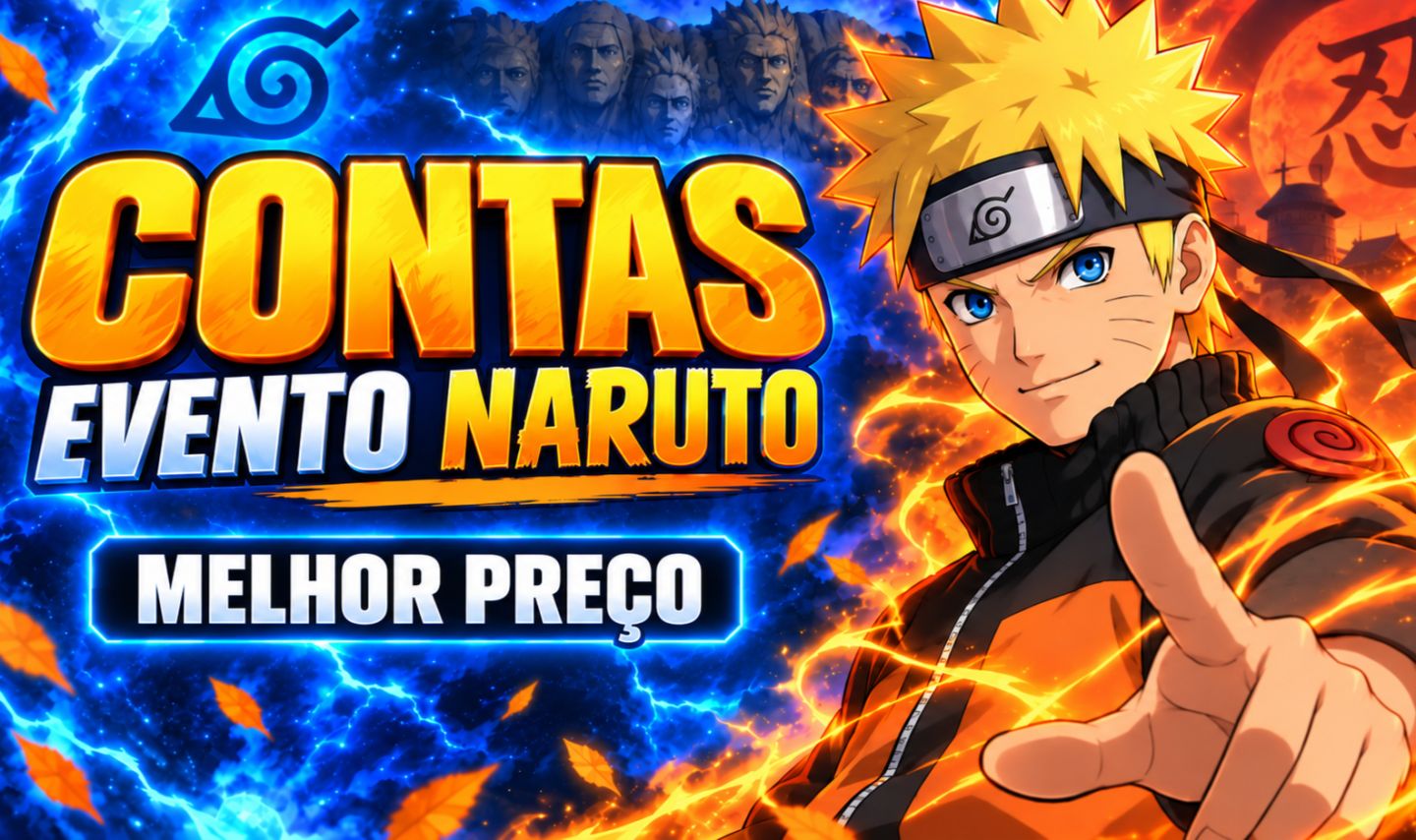 [ NARUTO EVENT ] CONTAS NARUTO FREE FIRE [ MELHOR PREÇO ]