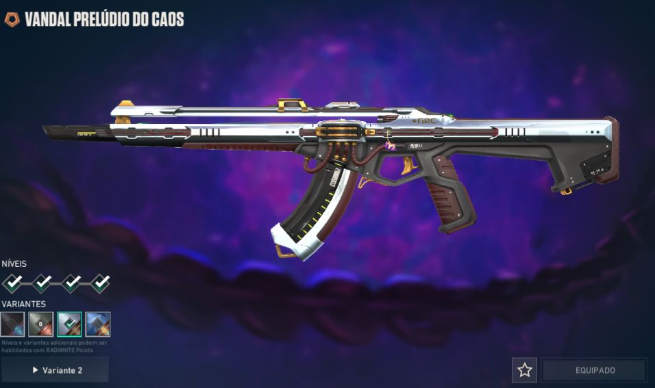 Conta Valorant, Varias skins Vandal Prelúdio do caos