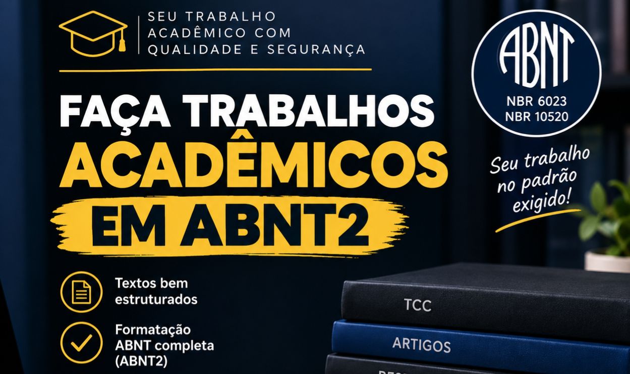 FAÇO TRABALHOS ACADÊMICOS EM GERAL + brinde CRUNCHYROLL