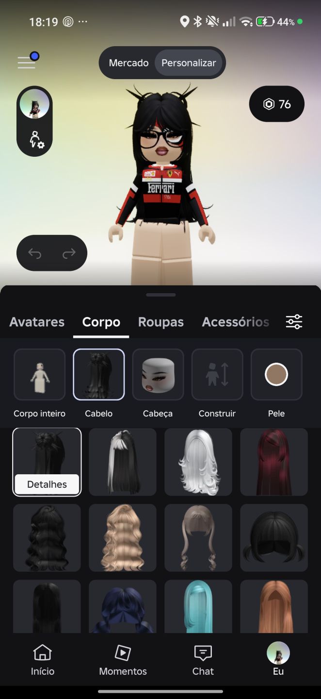 CONTA ROBLOX FEMININA COMPLETA