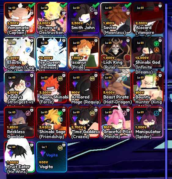 Conta Late Game no anime vanguards