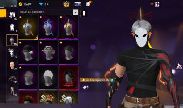 CONTA Free Fire ,Prime 8, Aventureiro, Escorpião escarlate