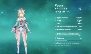 Conta genshin Impact com 24 personagens 5 estrelas, armas 5 estrelas e artefatos