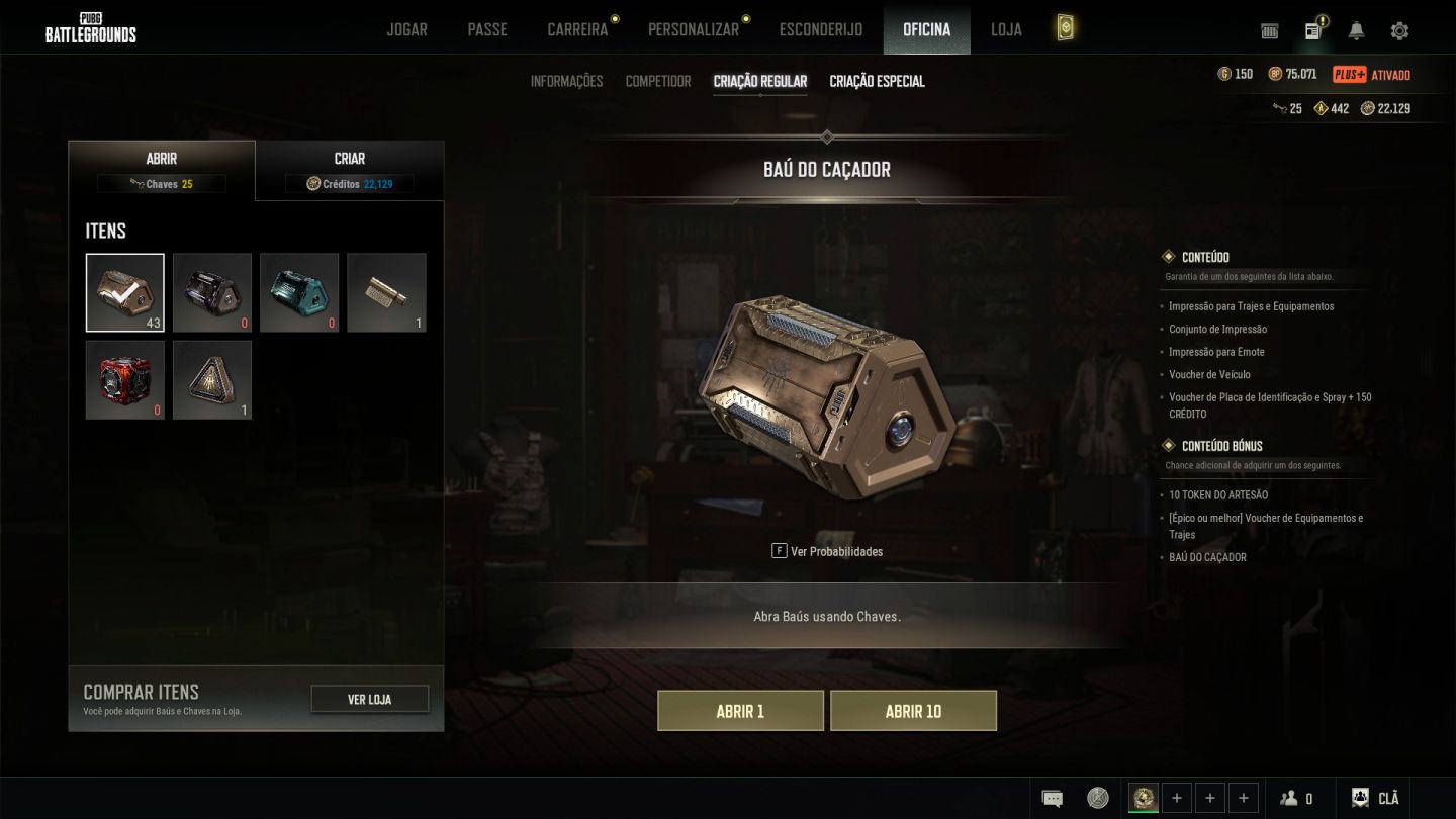 Conta PUBG Mestre | 4+ Skins Progressivas + 2600h Steam lvl 60