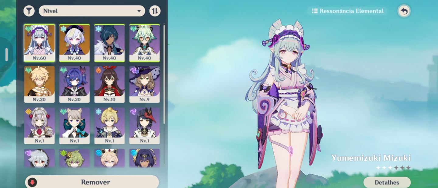 Conta Iniciante Ar30 no Garantido com Mizuki e Qiqi