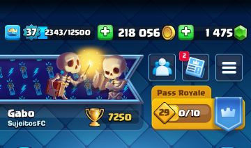 Negociável!! conta de clash royale arena 19