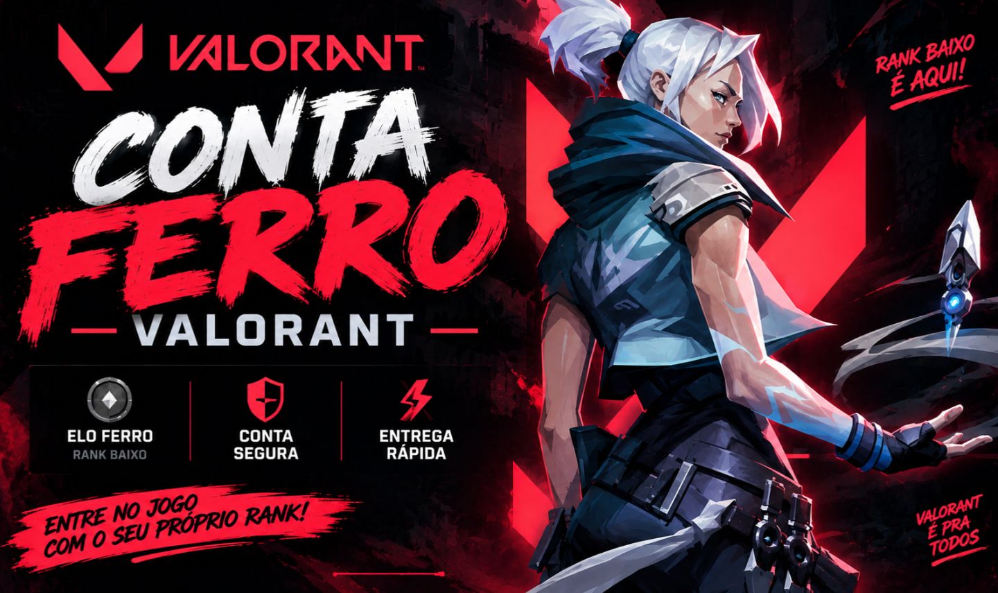 Conta Ferro Valorant | Conta Rank Baixo