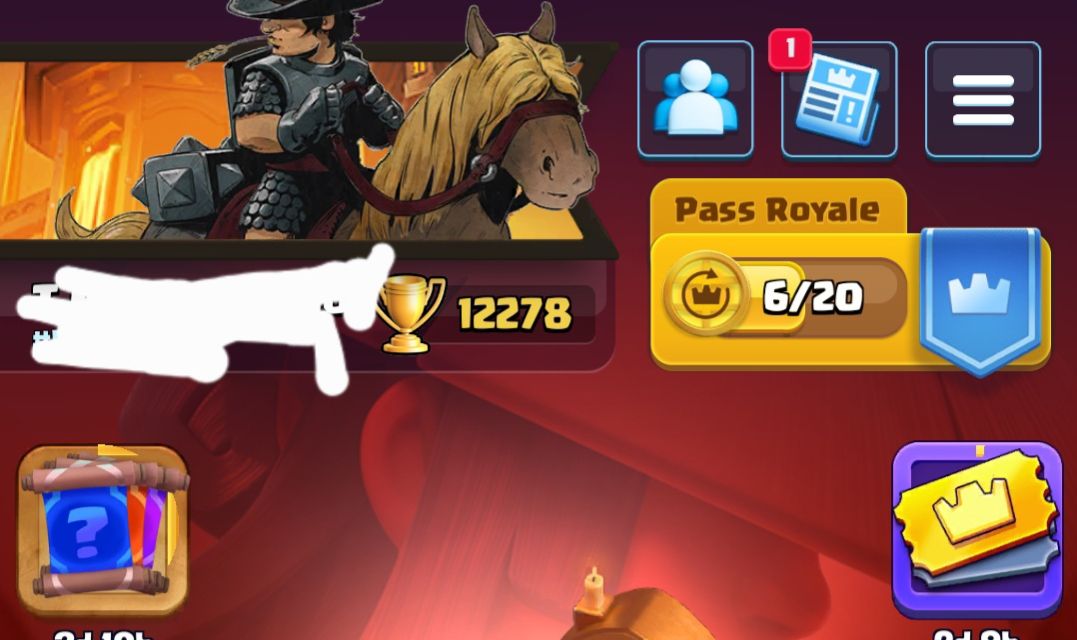 Conta de clash royale de 8 anos