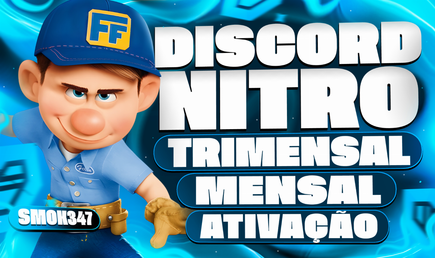 DISCORD NITRO 1 & 3 MÊSES/TRIMENSAL + GIFT ENTREGA AUTOMÁTICA !