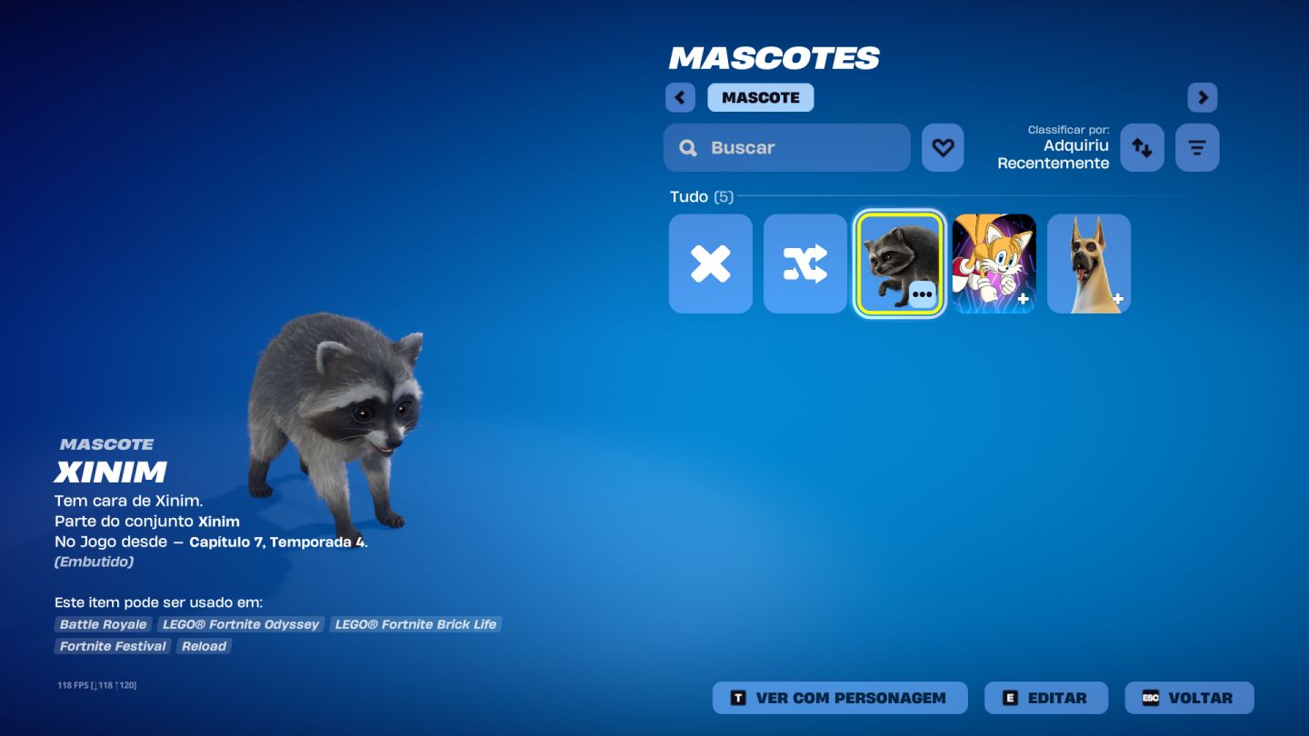 Conta Fortnite c/ 600 v-bucks e Primeiro e-mail