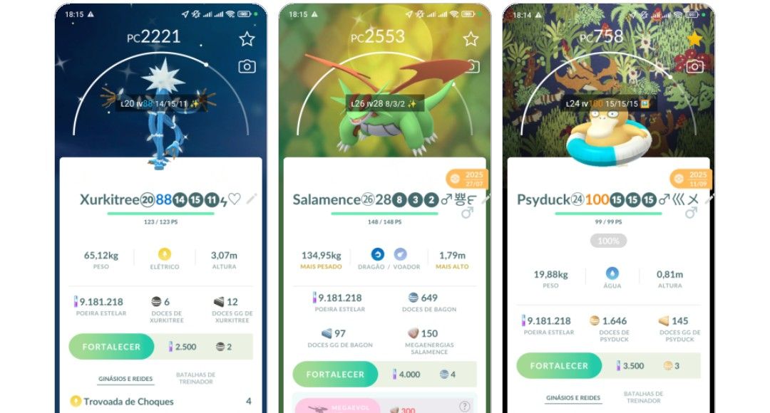 CONTA POKÉMON GO NV 72, 18 LENDÁRIOS SHINYS, 03 RAYQUAZA SHINYS,PIKACHU LIBRE